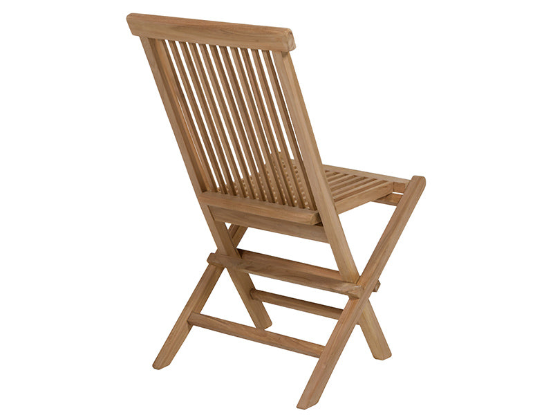 Conjunto mesa jardín 170x90 cm y 4 sillas madera y cuerda – Riviera - Kerama